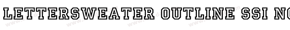 LetterSweater Outline SSi Normal字体转换